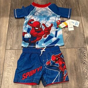 Spider-Man Toddler Swim Set - Blue and Red